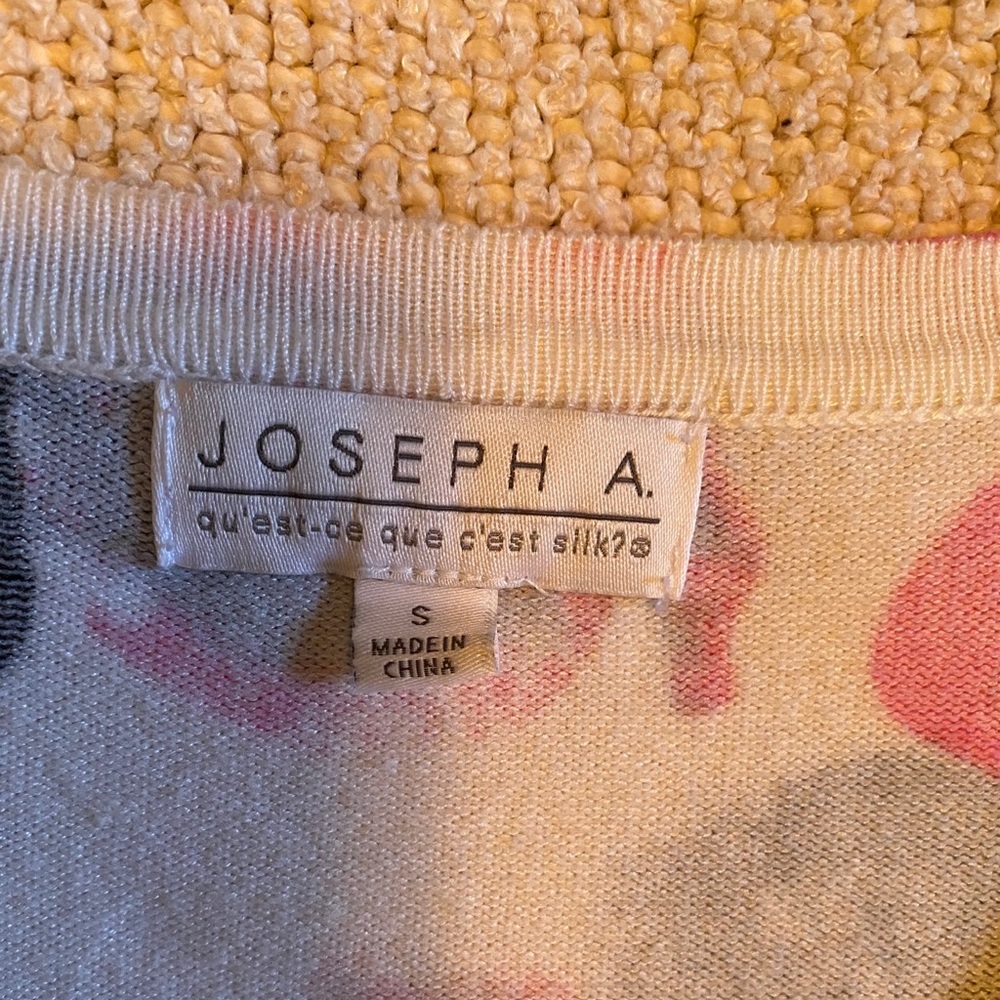 Joseph A Pink and Black Cardigan Sweater - Picture 5 of 9